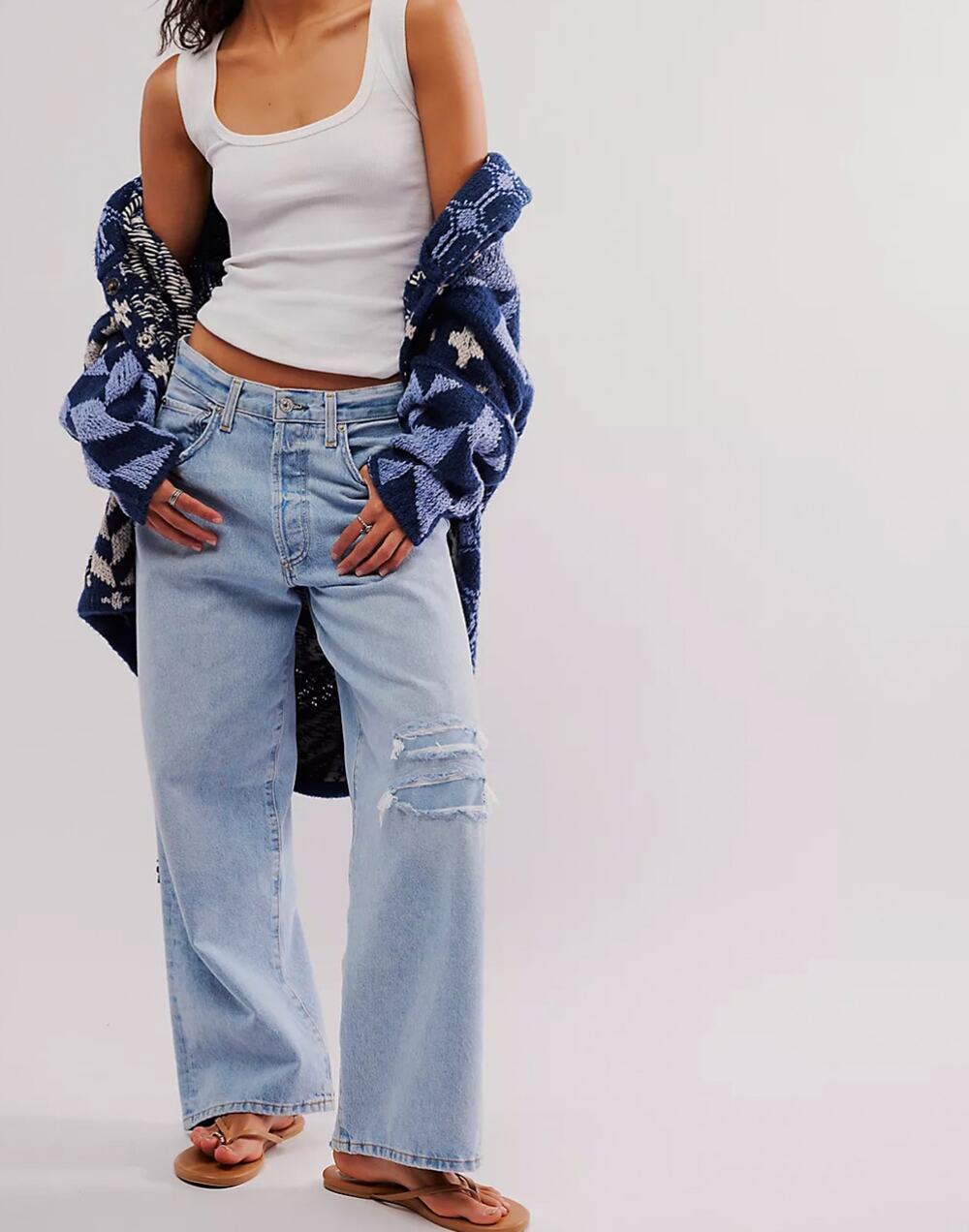 Citizens of Humanity Pina Low-Rise Baggy Crop Jeans Size 26 Style 2138B-3011